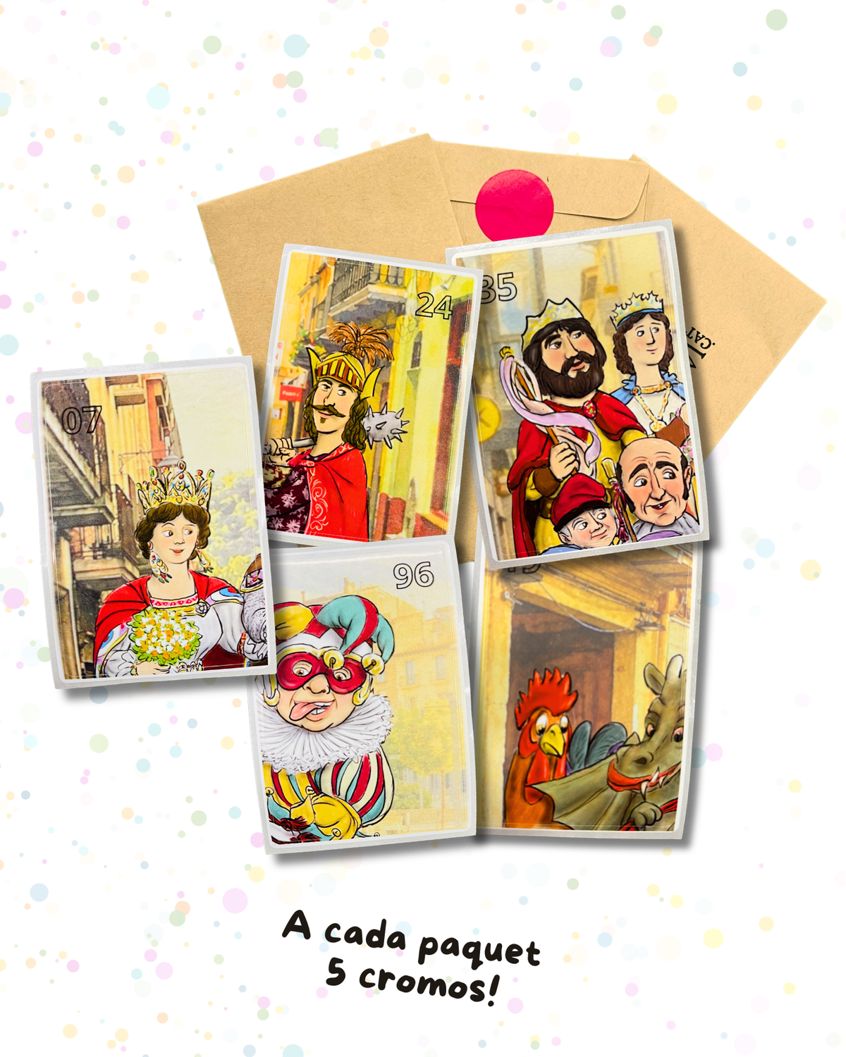 Promoció 5 paquets de cromos Enganxats a la Cercavila